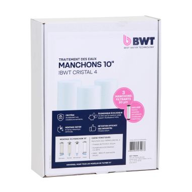 Manchon BWT® - Permo Cristal 4 Cartouche filtre P0003354 (lot de 3)