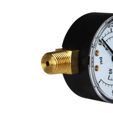 Manomètre ABS sec radial 0-3 bars pour filtre piscine - Insert Laiton 1/4''