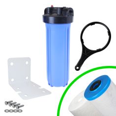 Kit Carter porte filtre complet FHPP-20BB Big Blue 20'' entrée/sortie 1'' femelle - Crystal Filter®