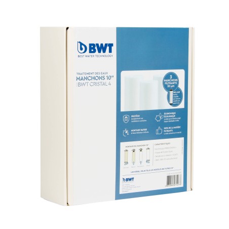 Manchon BWT® - Permo Cristal 4 - Cartouche filtre P0003354 (lot de 3) - Waterconcept - ALP006669