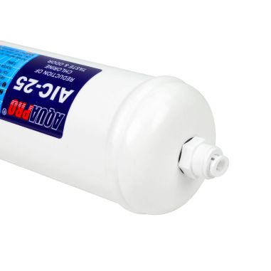 Cartouche en ligne charbon AIC AQUAPRO 11'' raccords rapides 1/4''