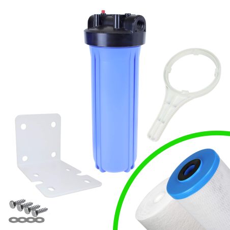 Kit Carter porte filtre complet FHPP-20BB Big Blue 20'' entrée/sortie 1'' femelle - Crystal Filter®