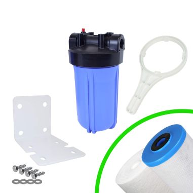 Kit Carter porte filtre complet FHPP-10BB Big Blue 10'' entrée/sortie 1'' femelle - Crystal Filter®