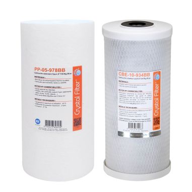 Kit cartouches pour Big Duo / ProKalk / WaterKalk (YdroKalk / YdroPure)