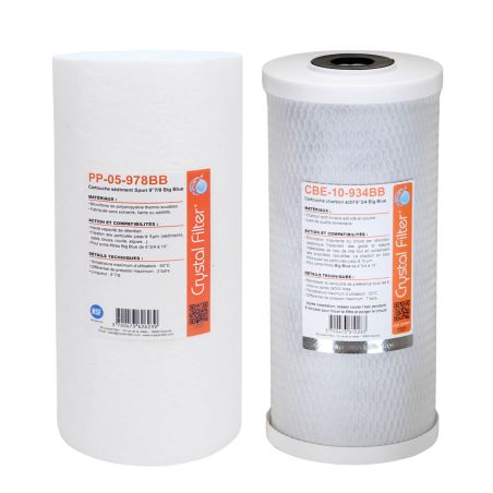 Kit cartouches pour Big Duo / ProKalk / WaterKalk (YdroKalk / YdroPure)