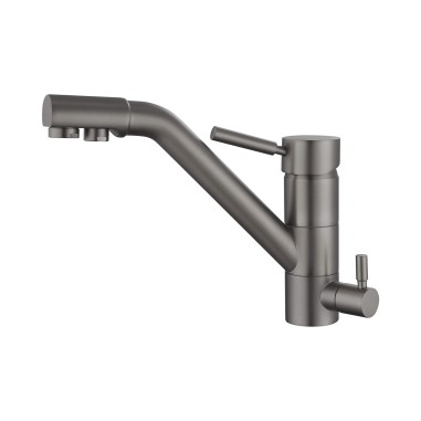 Robinet mitigeur 3 voies - Samoa - Gris Mat - Waterconcept - 007866