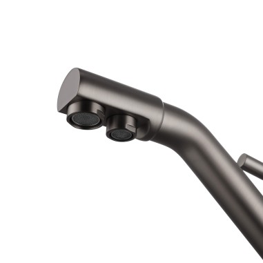 Robinet mitigeur 3 voies - Samoa - Gris Mat - Waterconcept - 007866