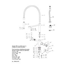 Robinet 3 voies "Redwood" Chromé 2