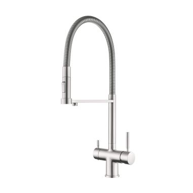 Robinet 3 voies"Redwood" Nickel Brossé