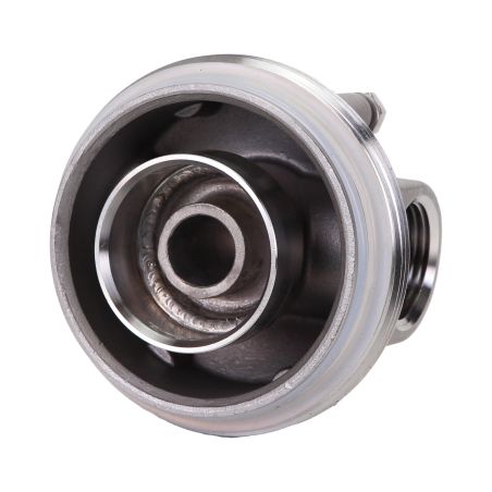 Carter inox 20'' AISI316 entrée sortie 1'' BSPT code 222 avec mano 0-6 bars et equerre