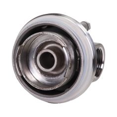 Carter inox 10'' AISI316 entrée sortie 1'' BSPT code 226 avec mano 0-6 bars et equerre 2
