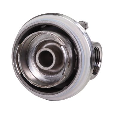 Carter inox 20'' AISI316 entrée sortie 1'' BSPT code 226 avec mano 0-6 bars et equerre