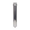 Carter inox 20'' AISI316 entrée sortie 1'' BSPT code DOE avec mano 0-6 bars et equerre