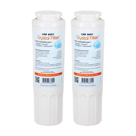 Filtre Crystal Filter® UKF8001 CRF8001 compatible Maytag (lot de 2)