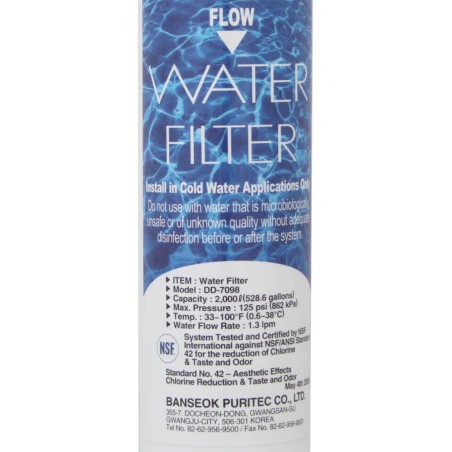 Filtre Frigo d'Origine Daewoo DD-7098 (497818)