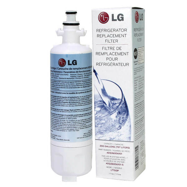 Filtre LT600P pour frigo - Filtre à eau LT600P d'origine LG