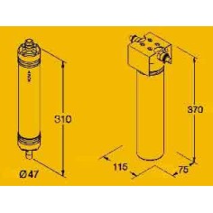Membrane de rechange encapsulee pour ultrafiltration - Pallas FT 91 - CT 91 (baionnette) 2