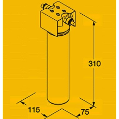 Cartouche de rechange sediment pour ultrafiltration Pallas - CT 82 (baionnette)