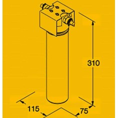 Cartouche de rechange antibacterie pour ultrafiltration Pallas - CT 88 (baionnette) 2