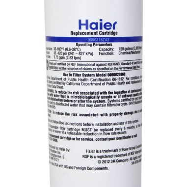 Filtre frigo Haier RF-2800-13