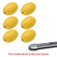 Savon jaune rotatif Provendi - Recharge à Clip (lot de 6)