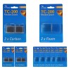 Pack filtration TC-200 6 mois : 12 mousses + 6 charbons