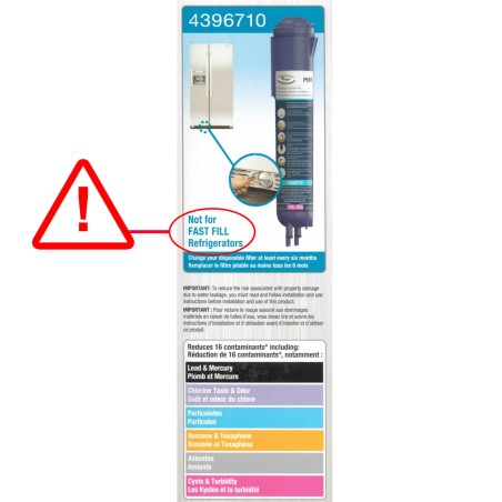 Filtre Pur 4396710 - Filtre frigo Whirlpool - Kenmore 9030