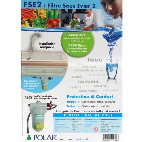 Filtre sous évier POLAR FSE2