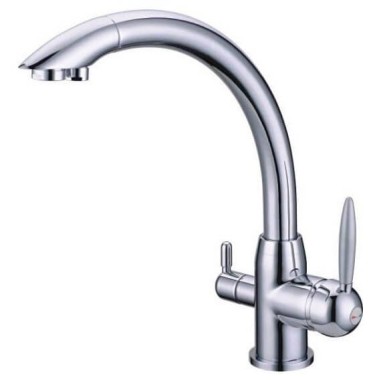 Robinet 3 voies - modèle Everglades - Chrome brillant