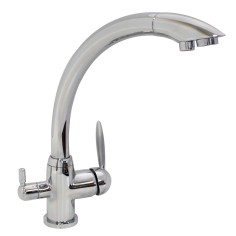 Robinet 3 voies - modèle Everglades - Chrome brillant