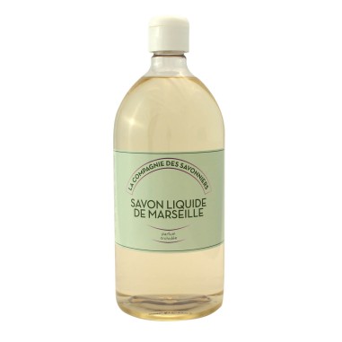 Savon Naturel de Marseille lot 1L + 300mL orchidée - La compagnie des savonniers