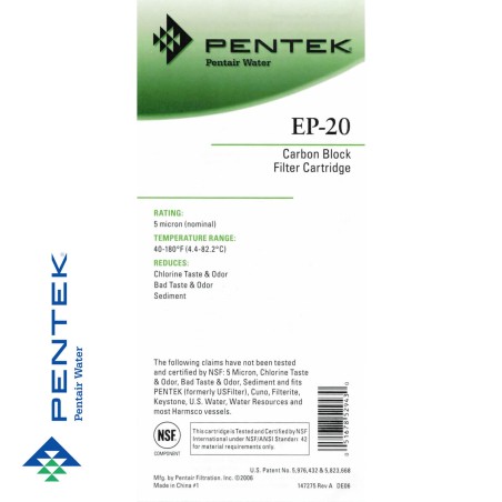 Cartouche charbon actif 20'' 5µm