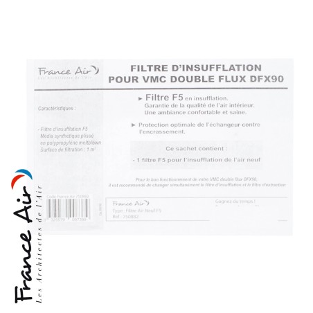 Filtre F5 pour VMC double-flux DFX 90 - Filtre d'insufflation