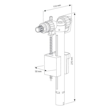 Robinet alimentation latérale - hydraulique compact
