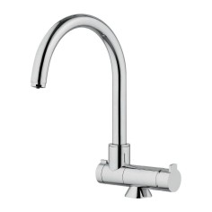 Robinet 3 voies avec canne rabattable - Firenze - Chromé 2