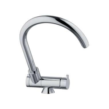 Robinet 3 voies avec canne rabattable - Firenze - Nickel brossé