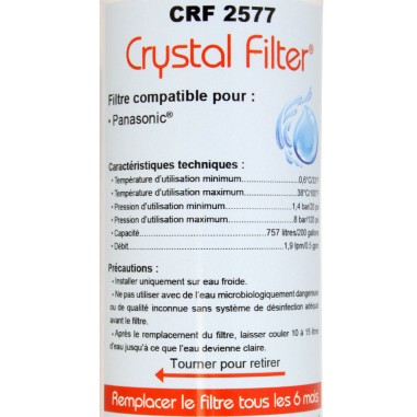 Filtre CNRAH-257760 - Filtre frigo Panasonic compatible - CRF2577