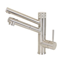 Robinet 3 Voies avec douchette - Milano - Nickel Brossé