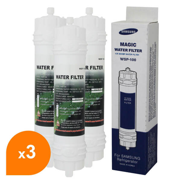 Filtre Frigo d'Origine Samsung WSF-100 Magic Water Filter (lot de 3)-  006192X3