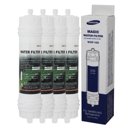 Filtre  WSF-100 Magic Water Filter - Filtre Frigo d'Origine Samsung WSF-100 Magic Water Filter (lot de 4)