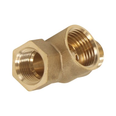 Té de piquage en Laiton - Male 3/8" - Femelle 1/2" - Femelle 3/8"