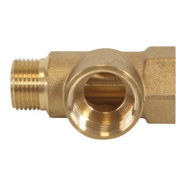 Té de piquage en Laiton - Male 3/8" - Femelle 1/2" - Femelle 3/8"