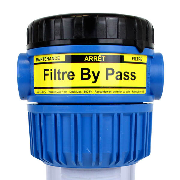 Filtre anti-calcaire et anti-corrosion - avec bypass - FD34CBP