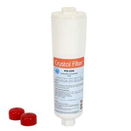 Filtre FUS compatible POLAR™ - Crystal Filter PO-200 - Anti-chlore & calcaire -  Frigo, fontaine..