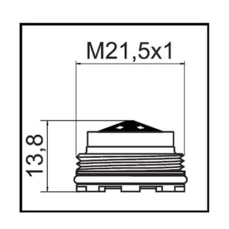Aérateur caché JR M21,5x1 - 5.7L/min - Jet orientable
