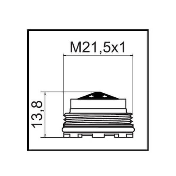 Clé pour aérateur de mitigeur Hansapinto et Hansapolo, cache JR, M21.5x1