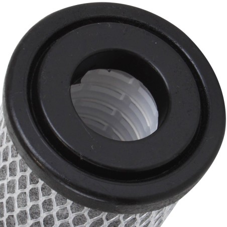 Cartouche double-action charbon actif imprégné - Cellulose 10µm - 9"3/4 - Crystal Filter CCI-10-934