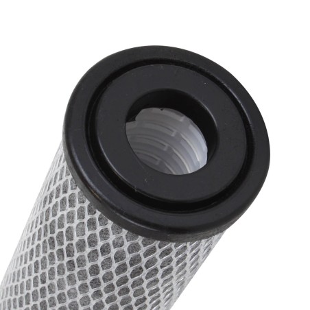 Cartouche double-action charbon actif imprégné - Cellulose 10µm - 9"3/4 - Crystal Filter CCI-10-934