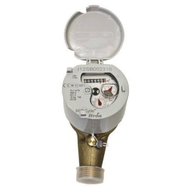 Compteur D'Eau De Jardin 1/2 Pouce – Affichage Numérique Et Aiguilles – Laiton – Pour Mesurer La Consommation D'Eau Froide