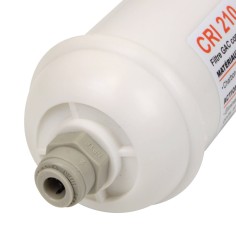 Filtre en ligne GAC compatible Culligan® 01-0000-79 - Crystal Filter® CRI 210 Push In 1/4" 2